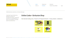 Desktop Screenshot of calling-cards-prepaid-telefonkarten-online.de